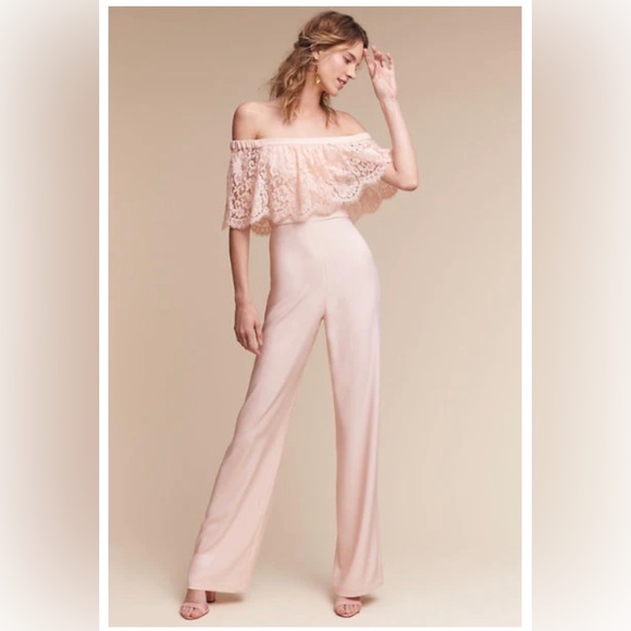 Theia Pants - New Theia Mila blush pink jumpsuit